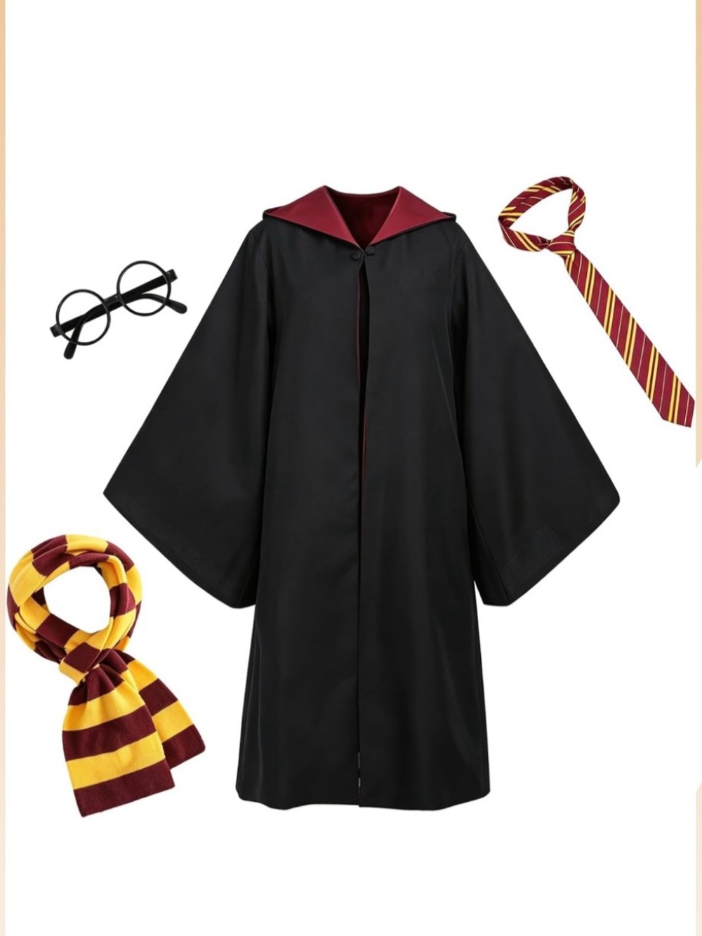 Unisex Wizard Robe, Cosplay Halloween Costume new size large